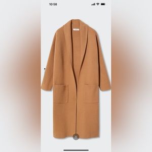 MANGO Oversized Knitted Coat With Pockets